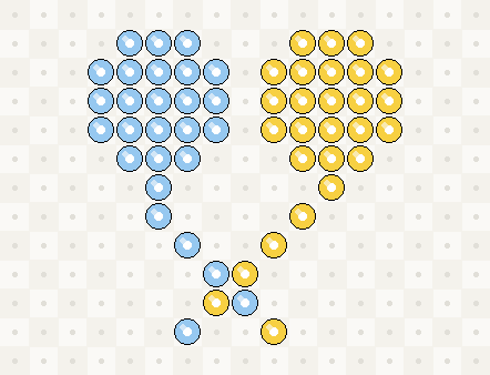 Balloons fuse bead chart