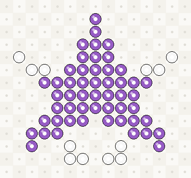 Star fuse bead chart