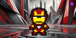 Hama super heros iron man