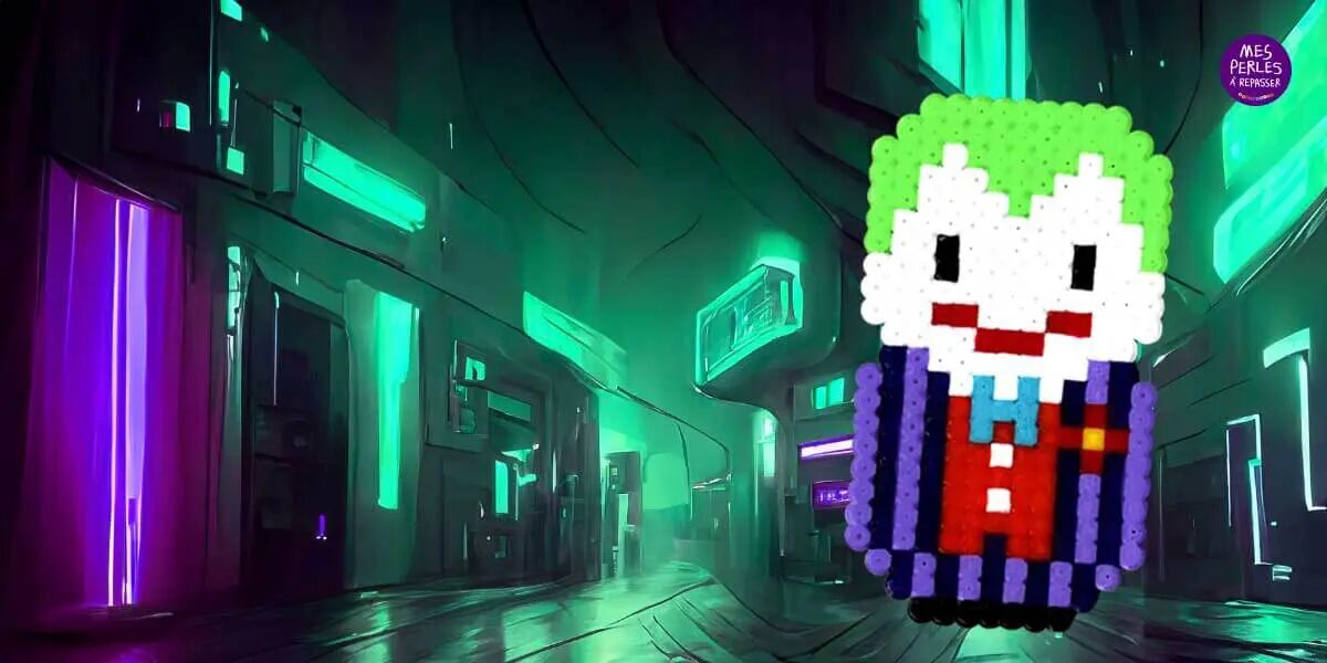 Modèle le Joker en perles à repasser