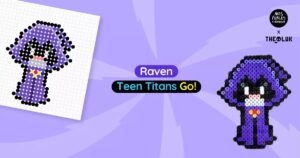 Hama super heros raven