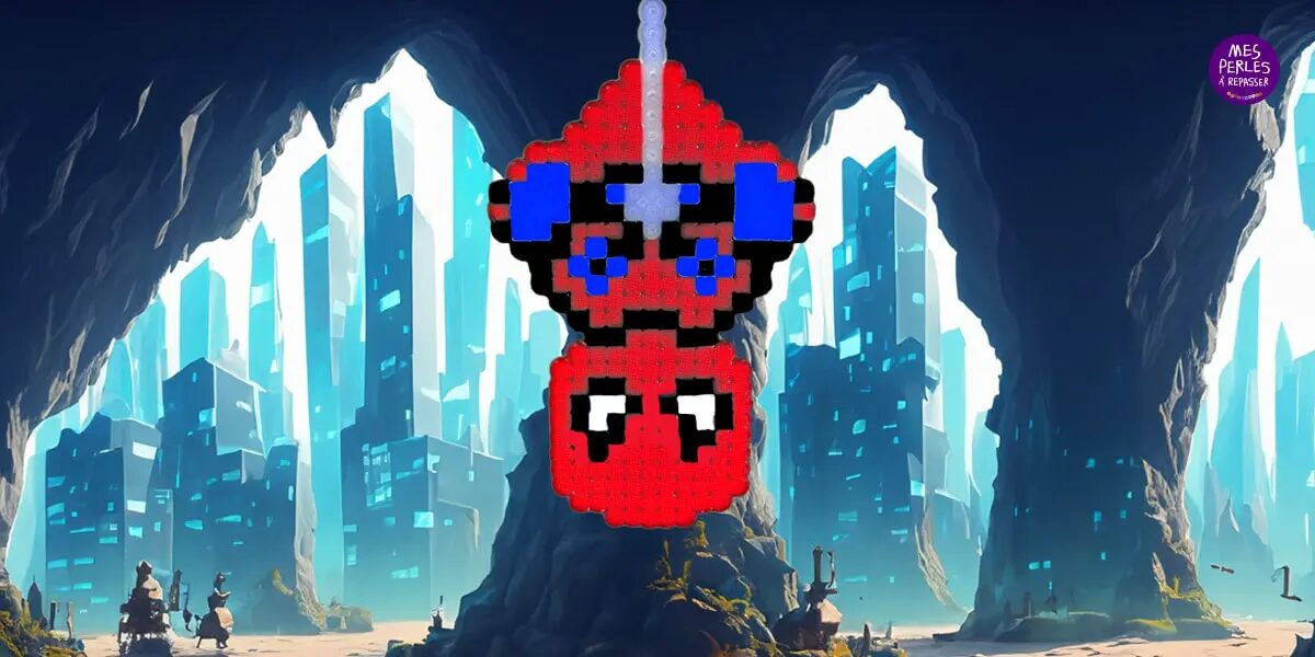 Modèle Spider-Man en perles à repasser