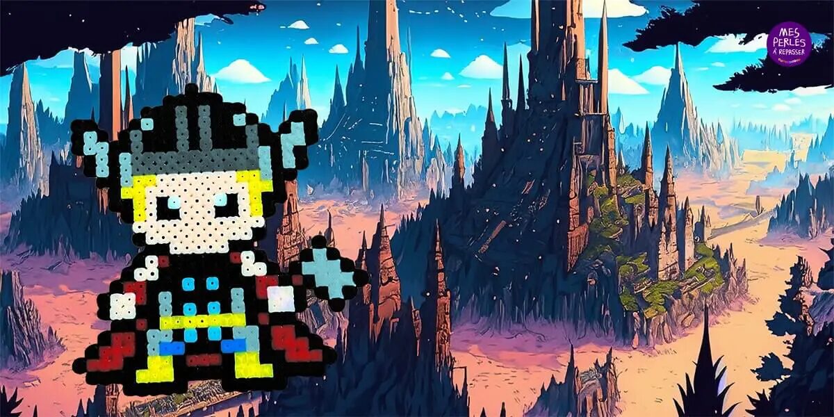 Modèle Thor en perles à repasser
