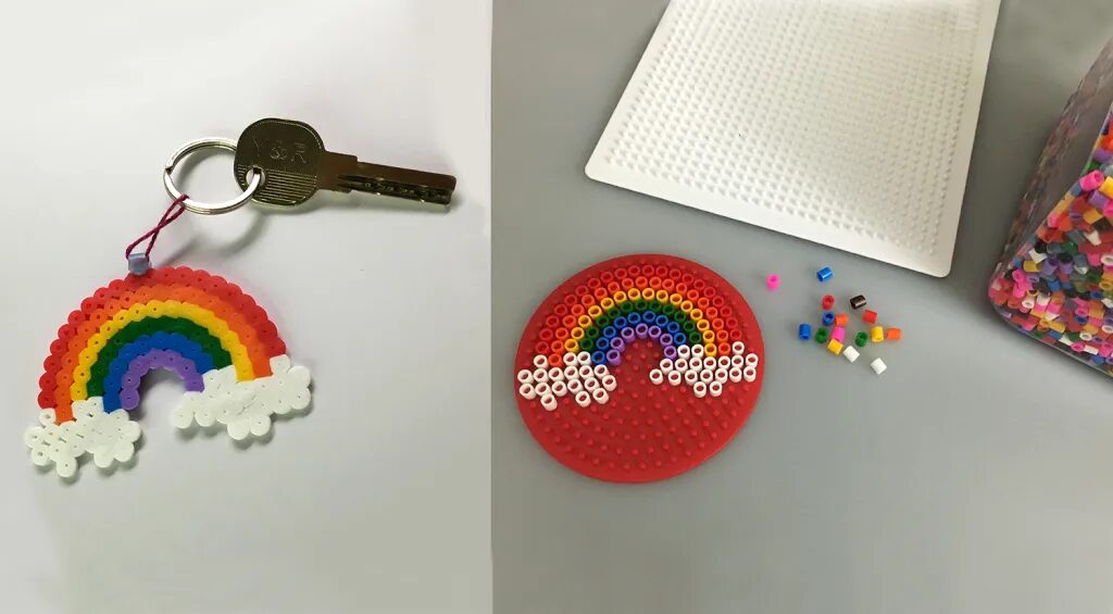 Porte-cles en perles a repasser