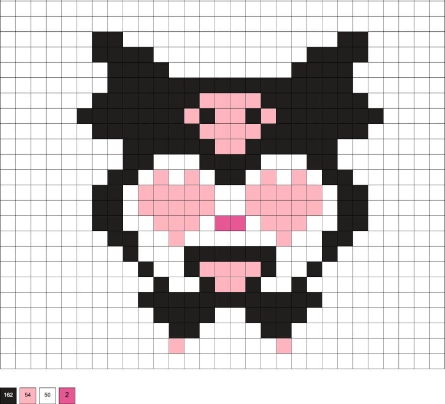 Kuromi aux yeux en cœur