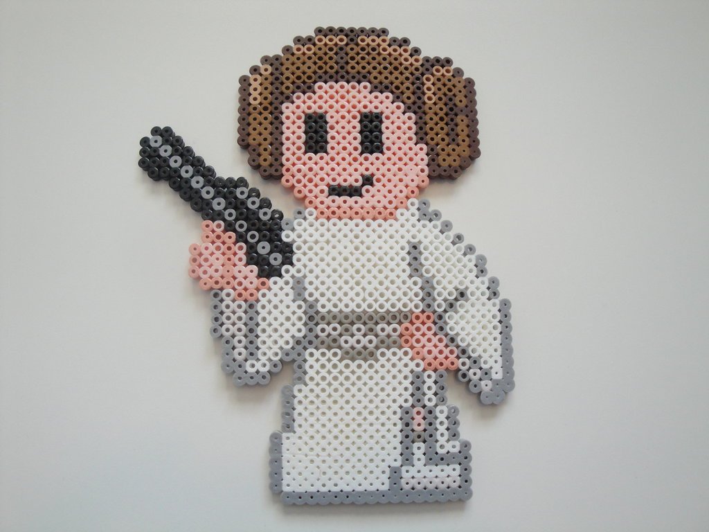 Princesse Leia en perles a repasser