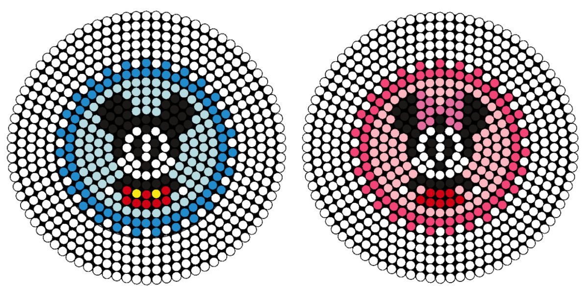 Grilles rondes Mickey et Minnie