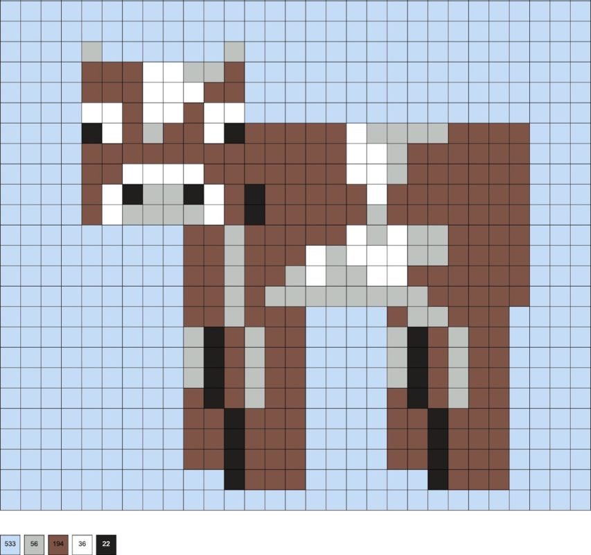 Vache Minecraft en perles a repasser