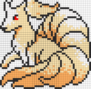 Ninetales hama pokemon