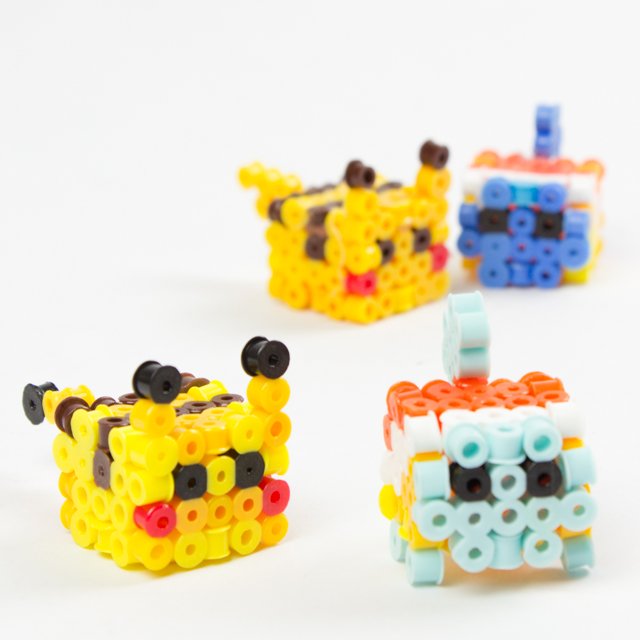 Pikachu terminé en perles à repasser