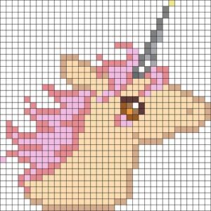 Pin cb05e96a licorne hama
