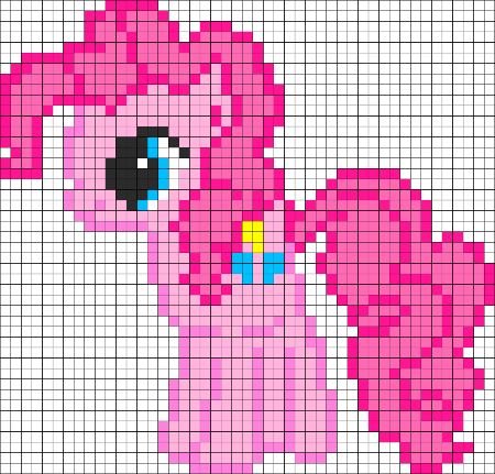 Pinkie Pie in fuse beads