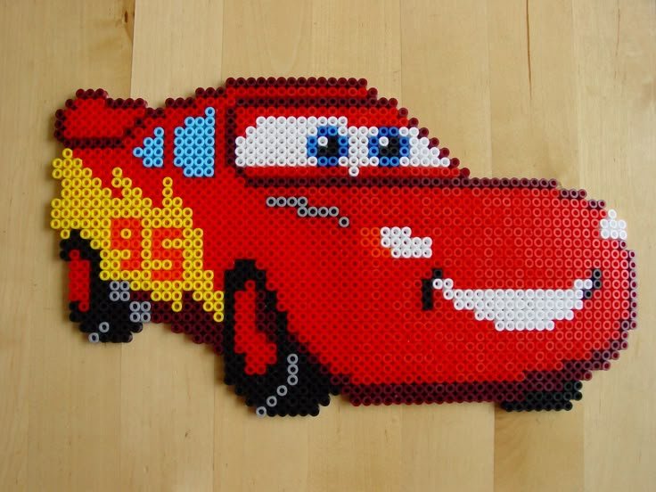 Flash McQueen en perles a repasser