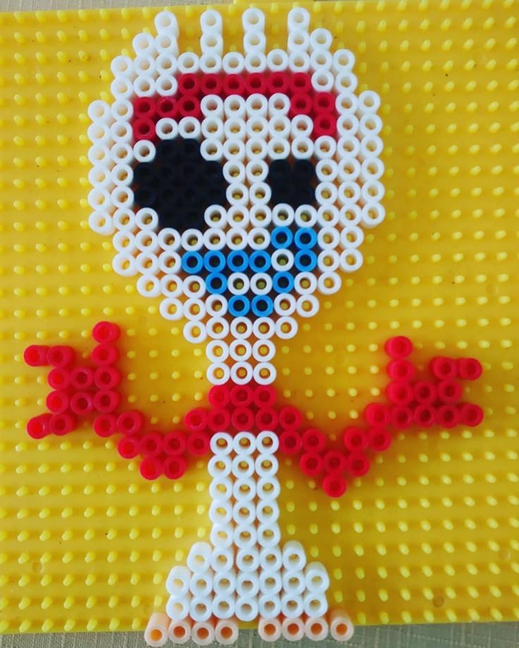 Fourchette Forky en perles a repasser