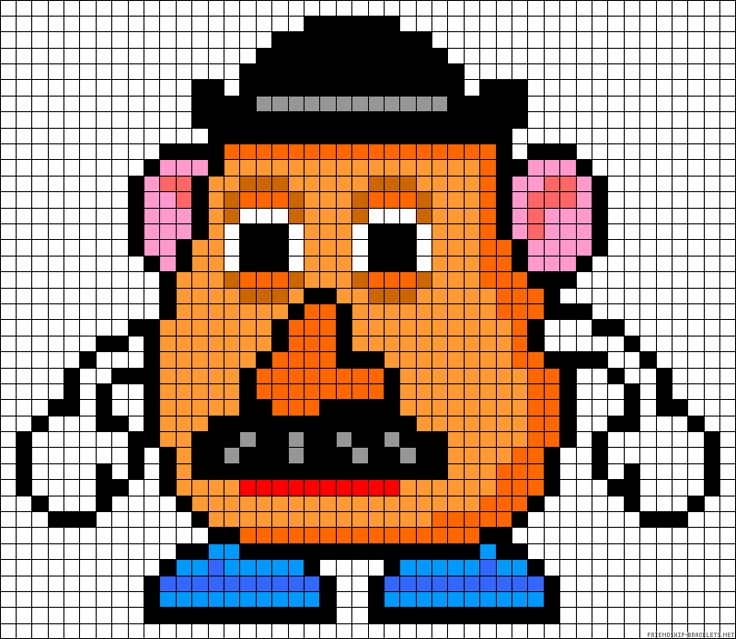 Monsieur Patate en perles a repasser