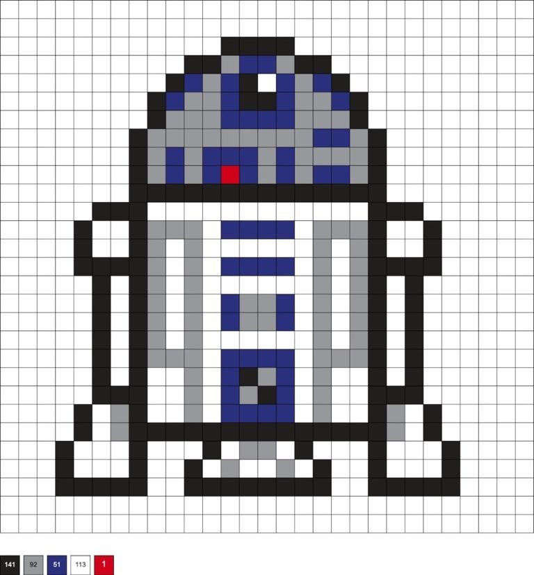 R2-D2 en perles a repasser