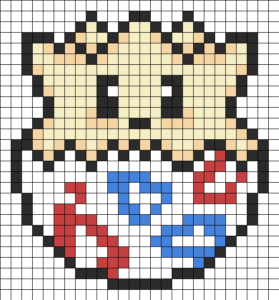 Togepi en perles a repasser Hama