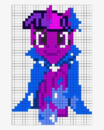 Twilight Sparkle in fuse beads