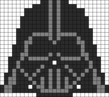 Dark Vador en perles a repasser