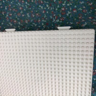 Perles à repasser Hama Midi — Lot de 2 plaques carrées assemblables, blanc (4458)