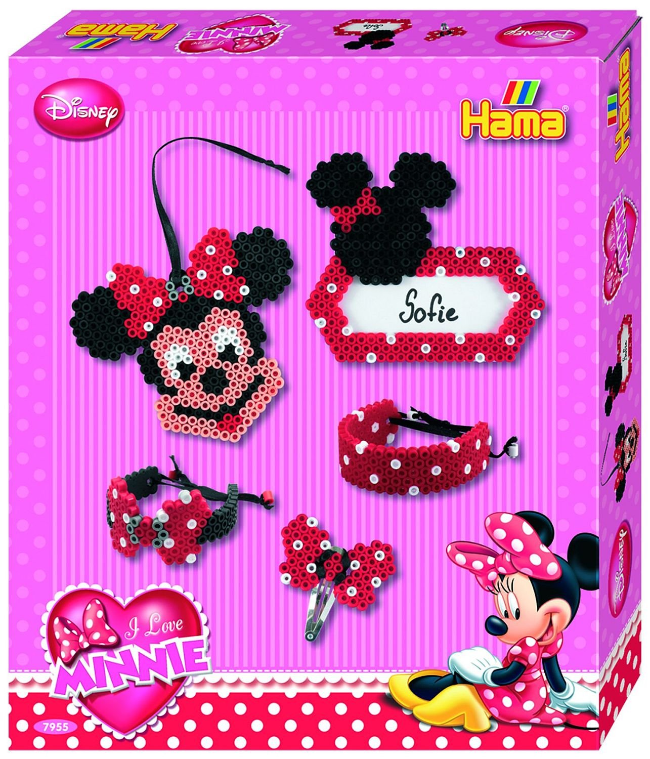 Perles à repasser Hama Midi — Coffret Minnie, env. 2500 perles (7955)