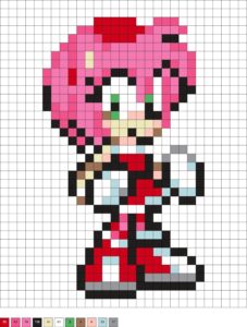 Sonic en perles à repasser : plus de 10 modèles à perler case par case