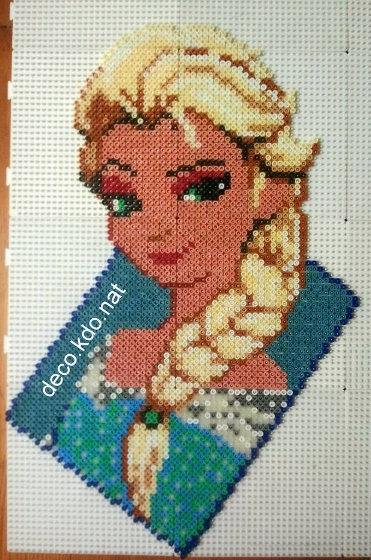 Figurine d'Olaf en perles a repasser
