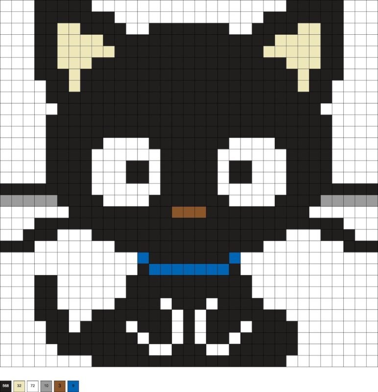 Chococat en perles a repasser