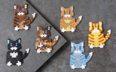 Chats en perles à repasser : plus de 15 modèles trop mignons à créer avec les enfants