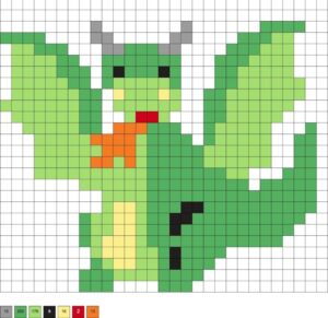 Dragons en perles à repasser : plus de 12 modèles fabuleux à créer case par case