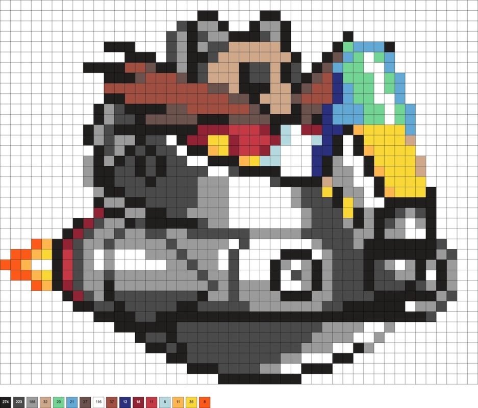 Docteur Eggman Robotnik en perles