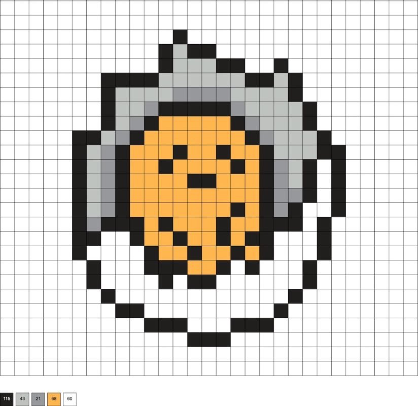 Gudetama en perles a repasser