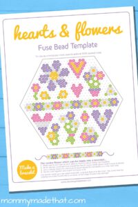 Hama grille imprimable fleurs