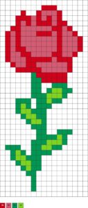 Hama grille rose
