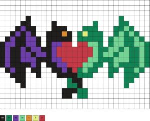Dragons en perles à repasser : plus de 12 modèles fabuleux à créer case par case