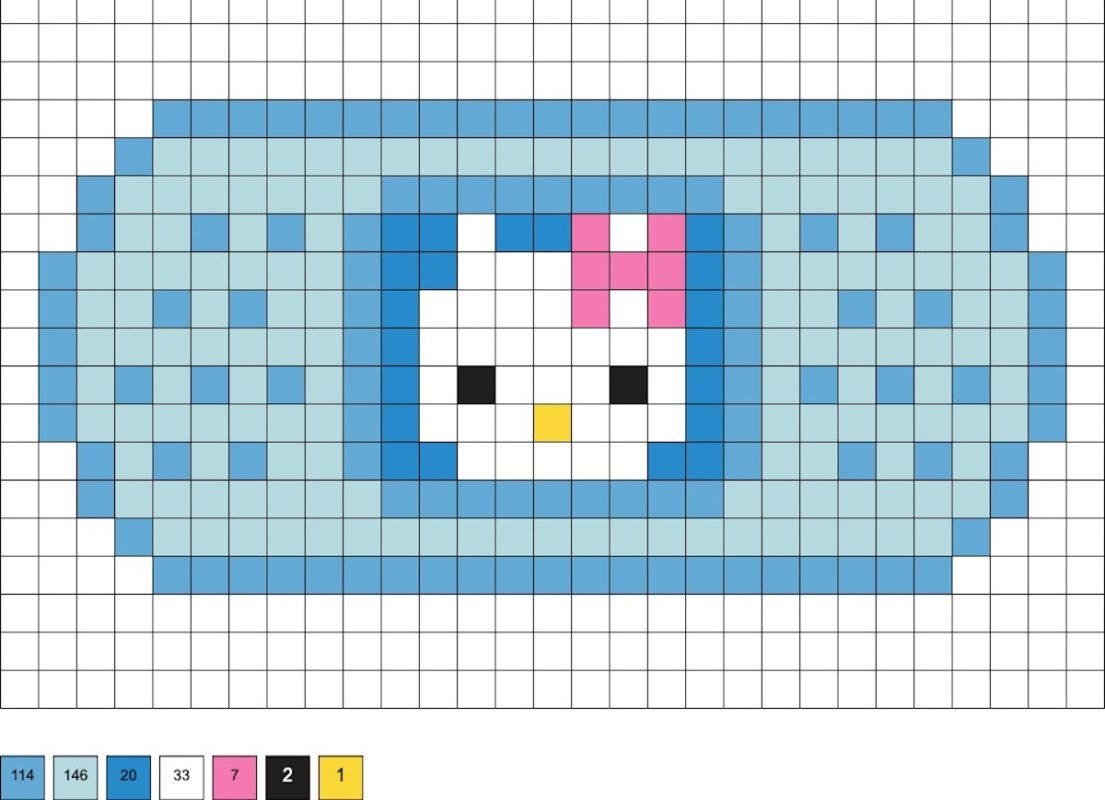 Pansement Hello Kitty en perles a repasser