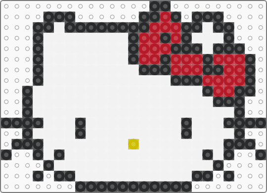 Hello Kitty (grille) en perles a repasser