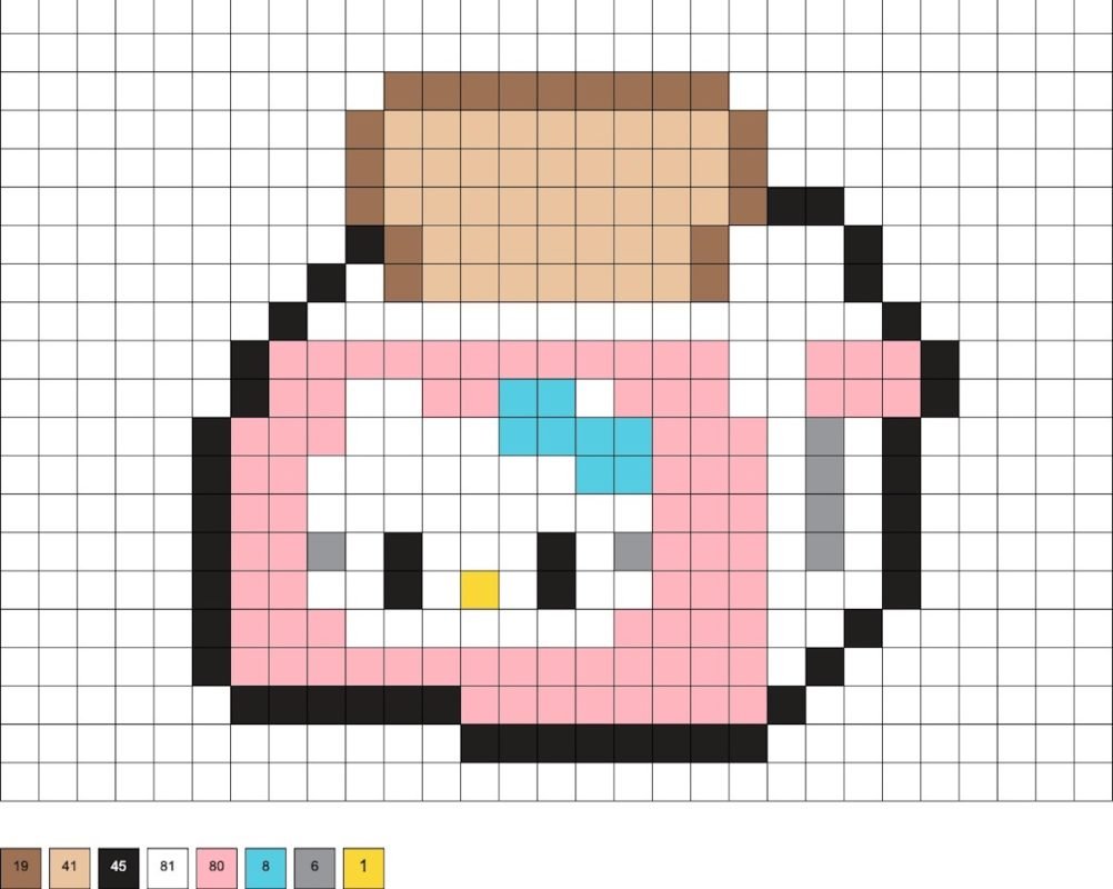 Grille-pain Hello Kitty (3D) en perles a repasser