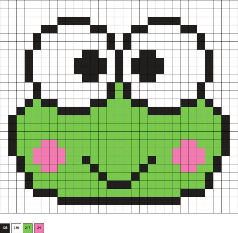 Keroppi en perles a repasser