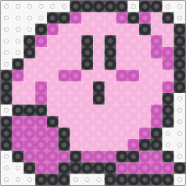 Grille Kirby 8-bit pour perles a repasser
