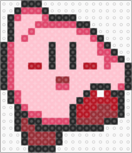 Kirby en perles à repasser : plus de 12 modèles tout ronds pour perler la petite boule rose
