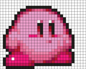 Kirby en perles à repasser : plus de 12 modèles tout ronds pour perler la petite boule rose