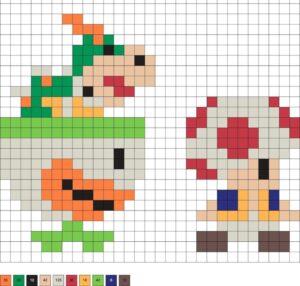 Mario bowserjr toad