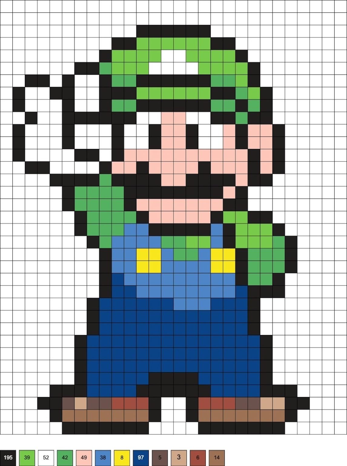 Luigi en perles a repasser