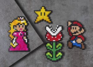 Super Mario en perles à repasser : plus de 15 modèles pour perler tout le Royaume Champignon