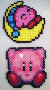 Kirby en perles à repasser : plus de 12 modèles tout ronds pour perler la petite boule rose