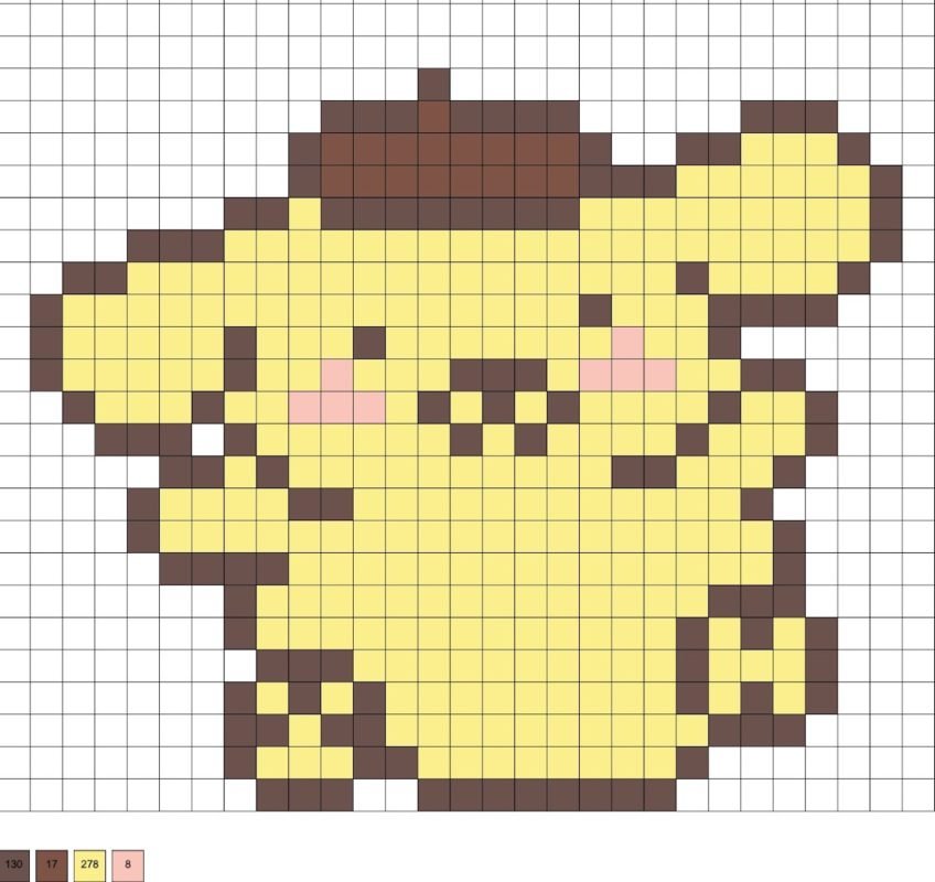 Pompompurin en perles a repasser