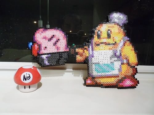 Kirby et le Roi DaDiDou en perles a repasser