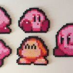 Kirby en perles à repasser : plus de 12 modèles tout ronds pour perler la petite boule rose