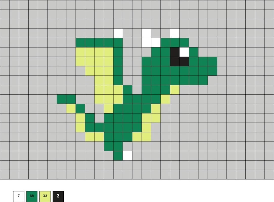 Petit dragon en perles a repasser